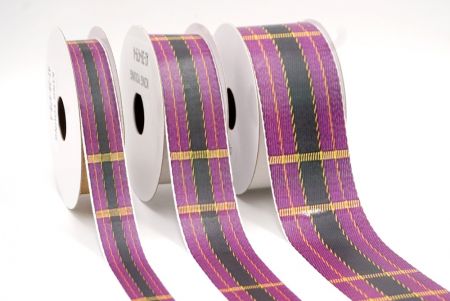 Edelsteinfarbendes Lila Karomuster Band_AI